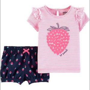 NWOT Child of Mine Newborn Girls 2pc Set